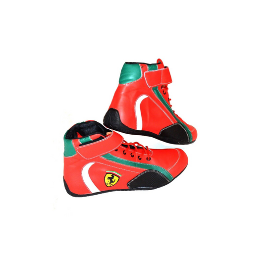 Karting Boots Racing Shoes Motorsport Boots Made of Leather Adult & Kids Sizes
