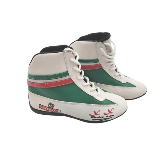 Karting Boots Racing Shoes Motorsport Boots Made of Leather Adult & Kids Sizes